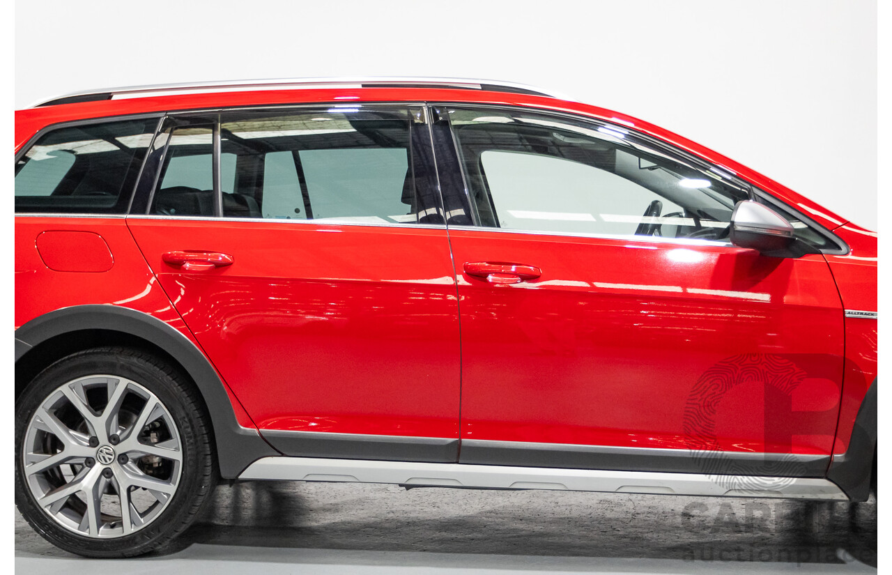 9/2015 Volkswagen Golf Alltrack 132 TSI (AWD) AU MY16 4d Wagon Tornadorot Red Turbo 1.8L
