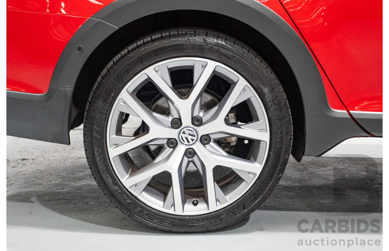 9/2015 Volkswagen Golf Alltrack 132 TSI (AWD) AU MY16 4d Wagon Tornadorot Red Turbo 1.8L