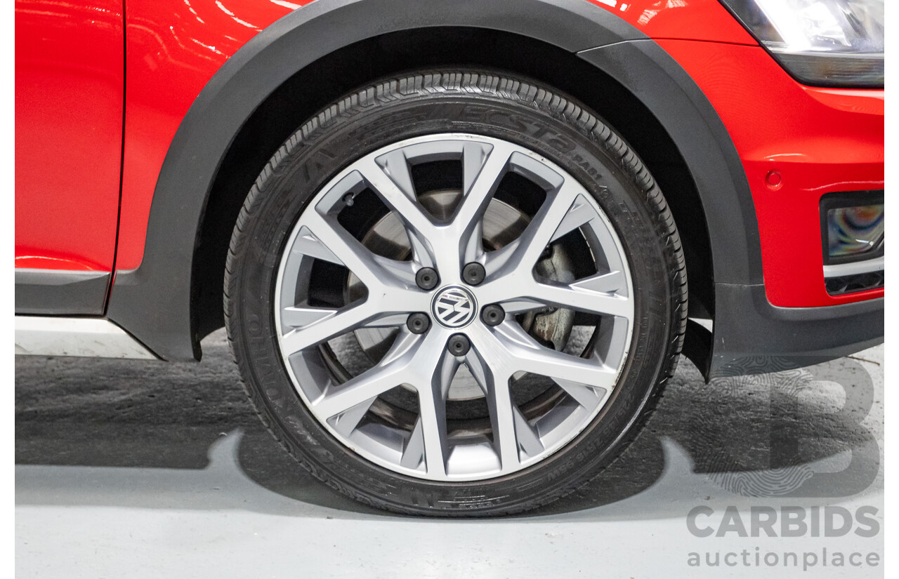 9/2015 Volkswagen Golf Alltrack 132 TSI (AWD) AU MY16 4d Wagon Tornadorot Red Turbo 1.8L