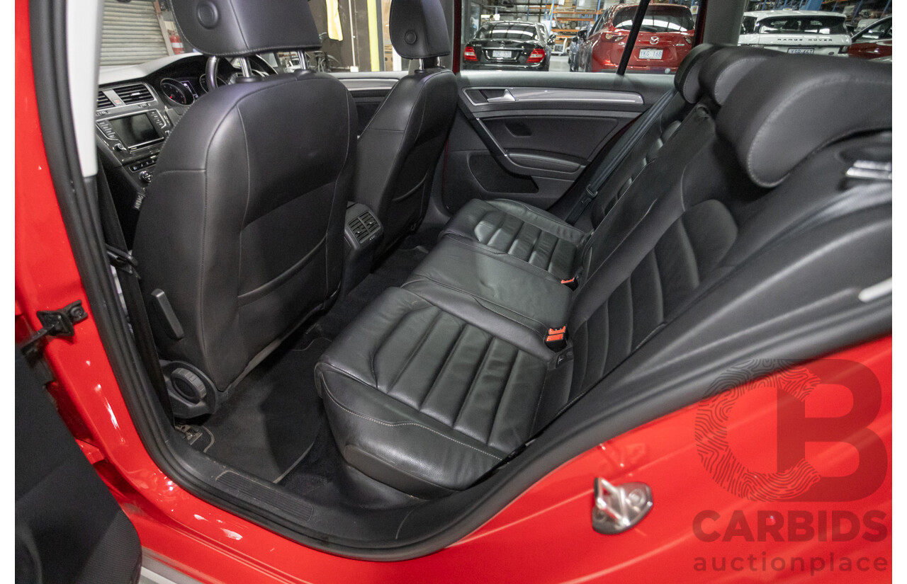9/2015 Volkswagen Golf Alltrack 132 TSI (AWD) AU MY16 4d Wagon Tornadorot Red Turbo 1.8L