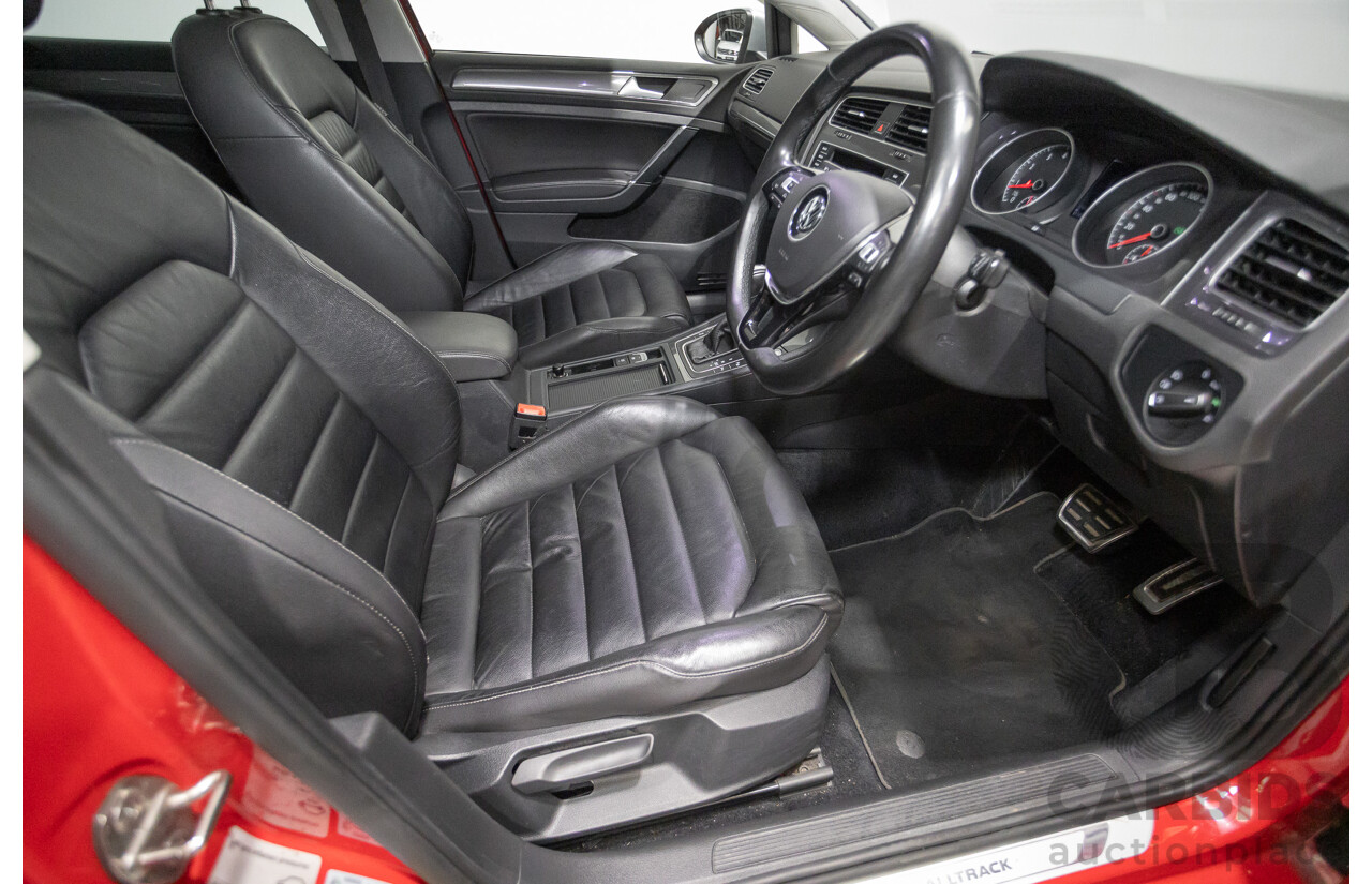 9/2015 Volkswagen Golf Alltrack 132 TSI (AWD) AU MY16 4d Wagon Tornadorot Red Turbo 1.8L