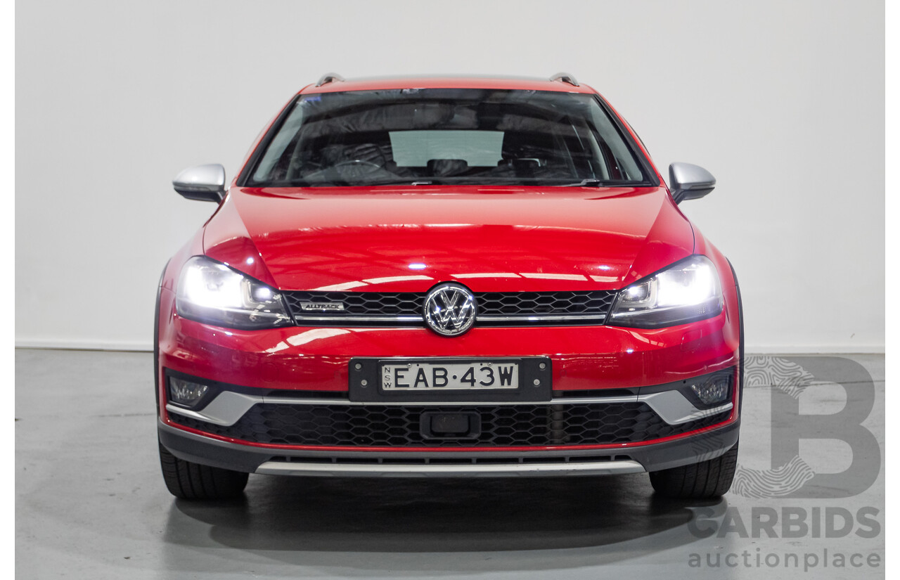 9/2015 Volkswagen Golf Alltrack 132 TSI (AWD) AU MY16 4d Wagon Tornadorot Red Turbo 1.8L