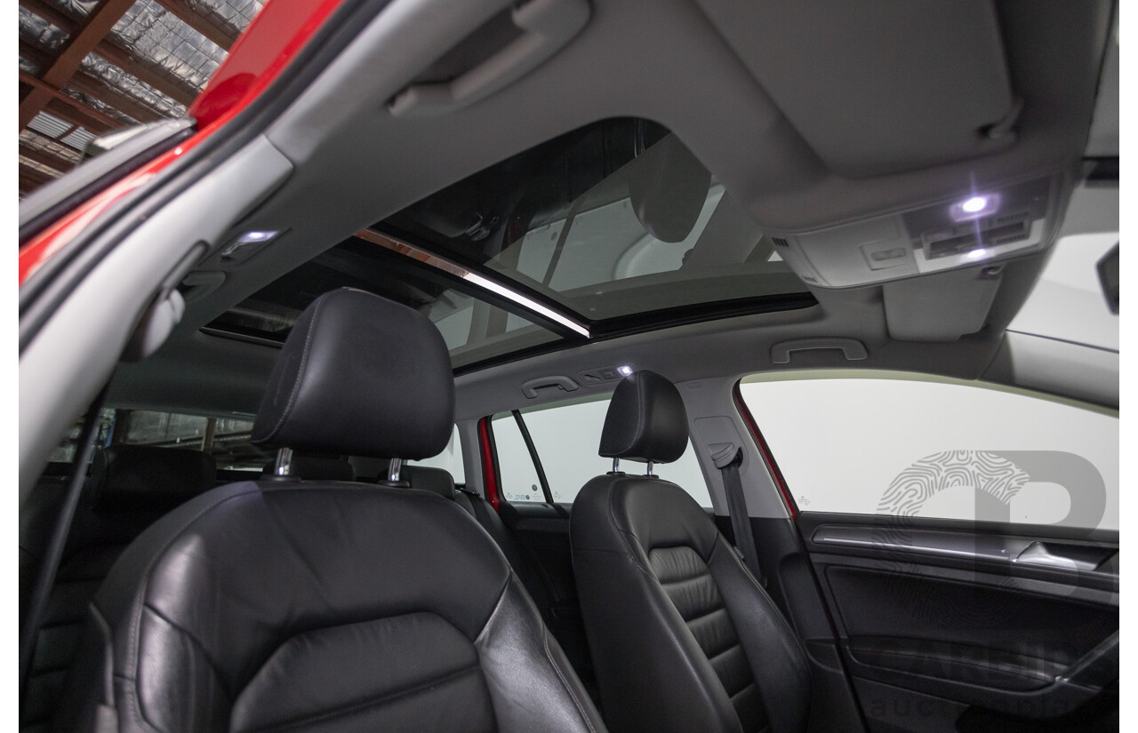 9/2015 Volkswagen Golf Alltrack 132 TSI (AWD) AU MY16 4d Wagon Tornadorot Red Turbo 1.8L