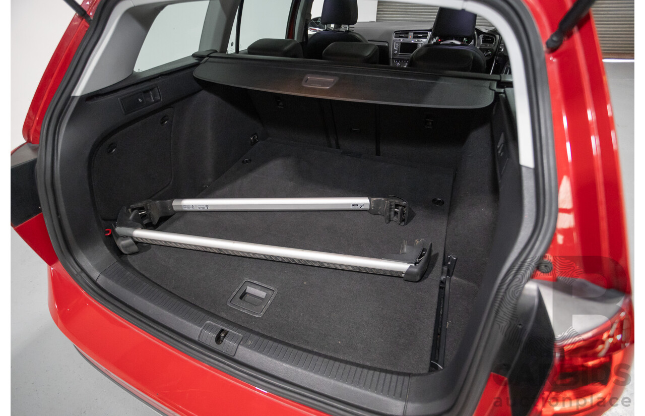 9/2015 Volkswagen Golf Alltrack 132 TSI (AWD) AU MY16 4d Wagon Tornadorot Red Turbo 1.8L