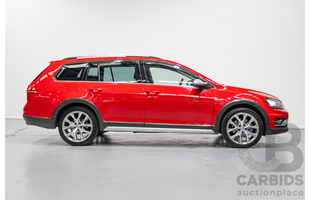 9/2015 Volkswagen Golf Alltrack 132 TSI (AWD) AU MY16 4d Wagon Tornadorot Red Turbo 1.8L