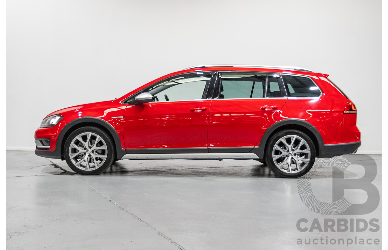 9/2015 Volkswagen Golf Alltrack 132 TSI (AWD) AU MY16 4d Wagon Tornadorot Red Turbo 1.8L