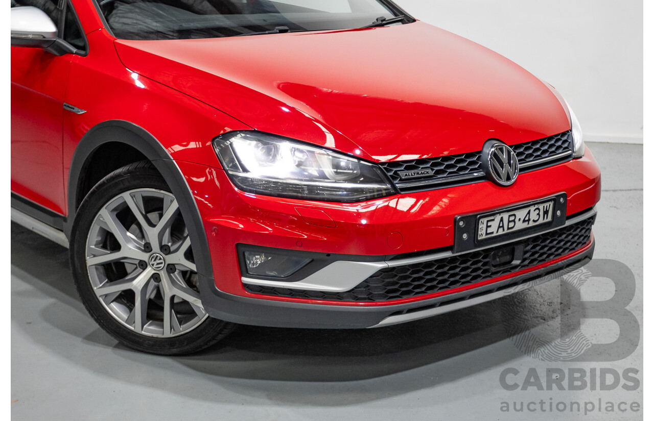 9/2015 Volkswagen Golf Alltrack 132 TSI (AWD) AU MY16 4d Wagon Tornadorot Red Turbo 1.8L