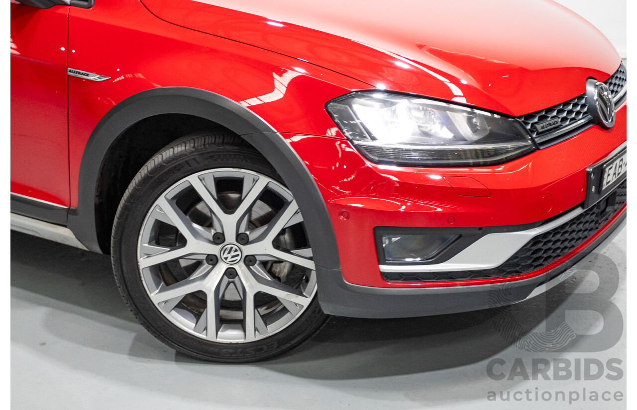 9/2015 Volkswagen Golf Alltrack 132 TSI (AWD) AU MY16 4d Wagon Tornadorot Red Turbo 1.8L