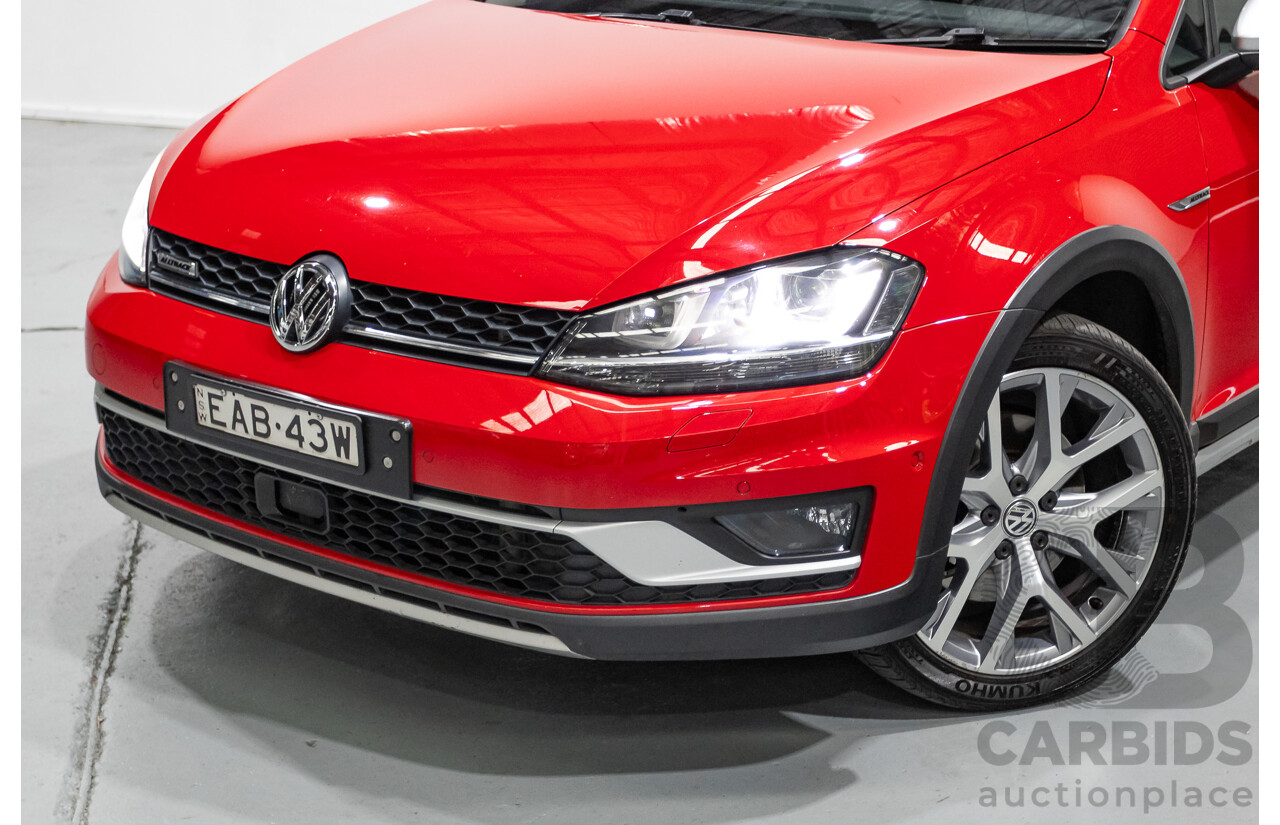9/2015 Volkswagen Golf Alltrack 132 TSI (AWD) AU MY16 4d Wagon Tornadorot Red Turbo 1.8L