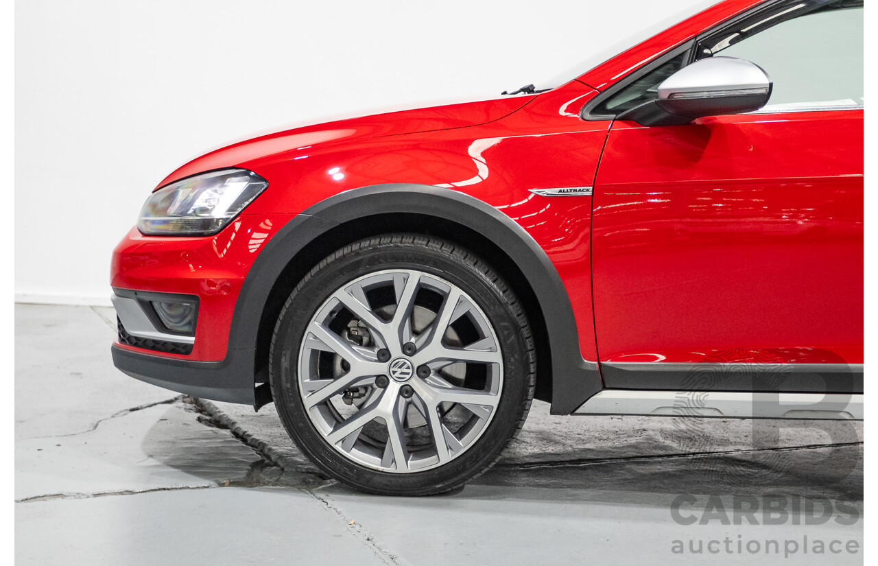 9/2015 Volkswagen Golf Alltrack 132 TSI (AWD) AU MY16 4d Wagon Tornadorot Red Turbo 1.8L
