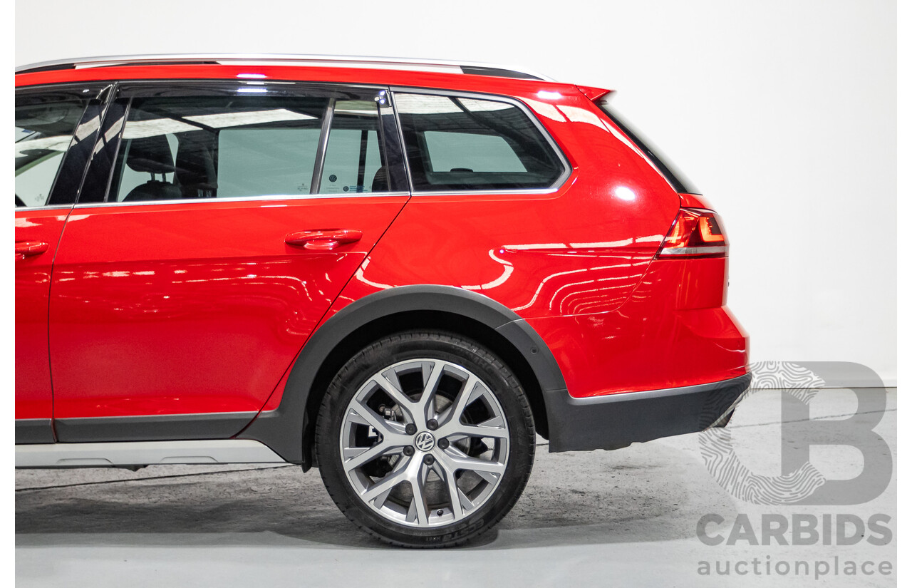 9/2015 Volkswagen Golf Alltrack 132 TSI (AWD) AU MY16 4d Wagon Tornadorot Red Turbo 1.8L