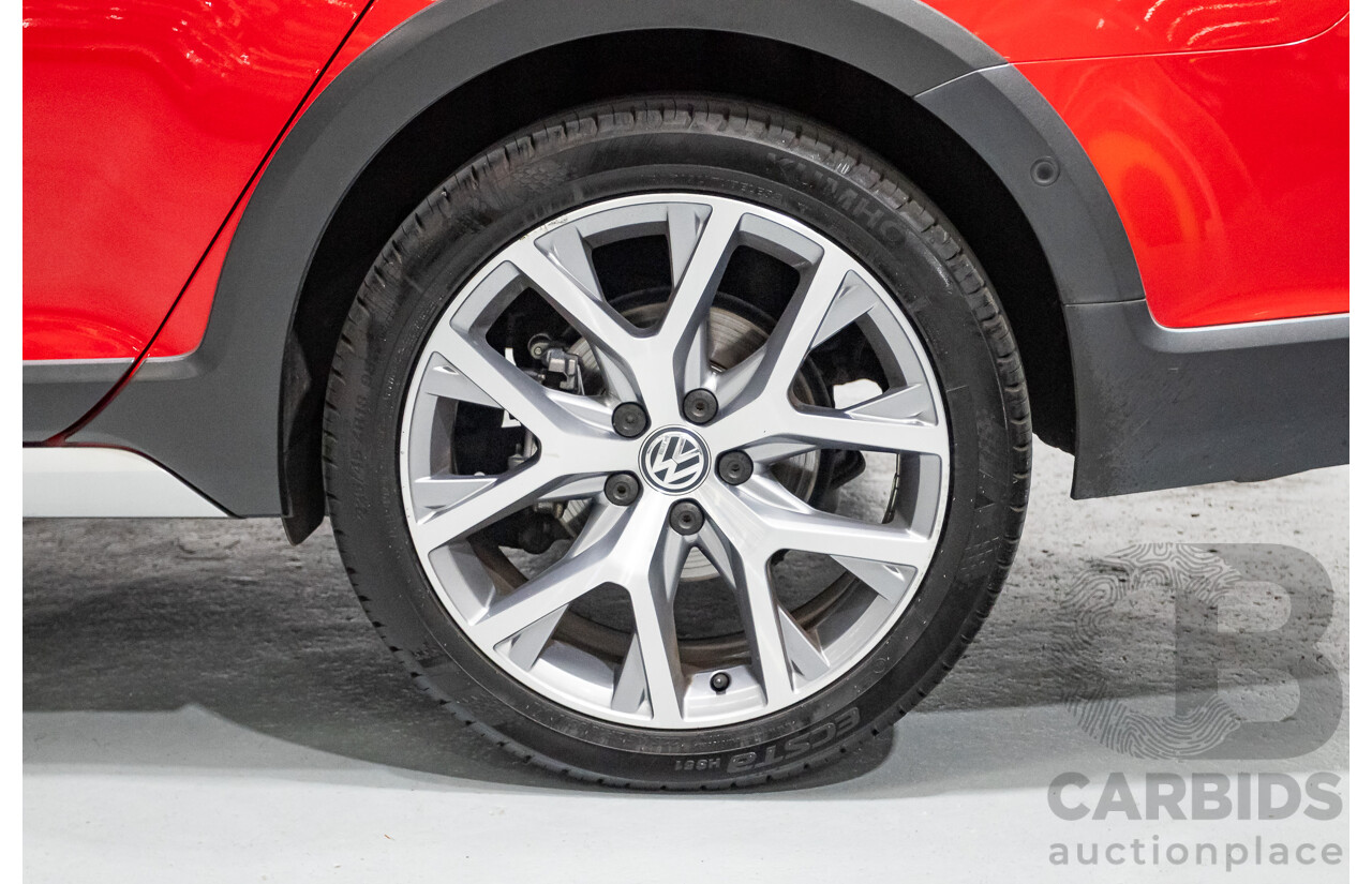 9/2015 Volkswagen Golf Alltrack 132 TSI (AWD) AU MY16 4d Wagon Tornadorot Red Turbo 1.8L