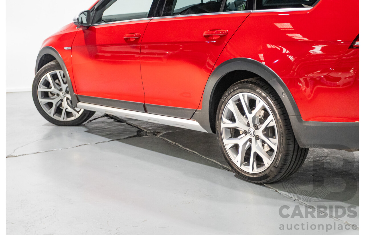 9/2015 Volkswagen Golf Alltrack 132 TSI (AWD) AU MY16 4d Wagon Tornadorot Red Turbo 1.8L