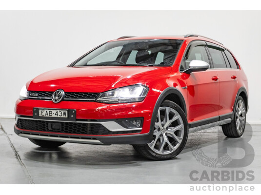 9/2015 Volkswagen Golf Alltrack 132 TSI (AWD) AU MY16 4d Wagon Tornadorot Red Turbo 1.8L