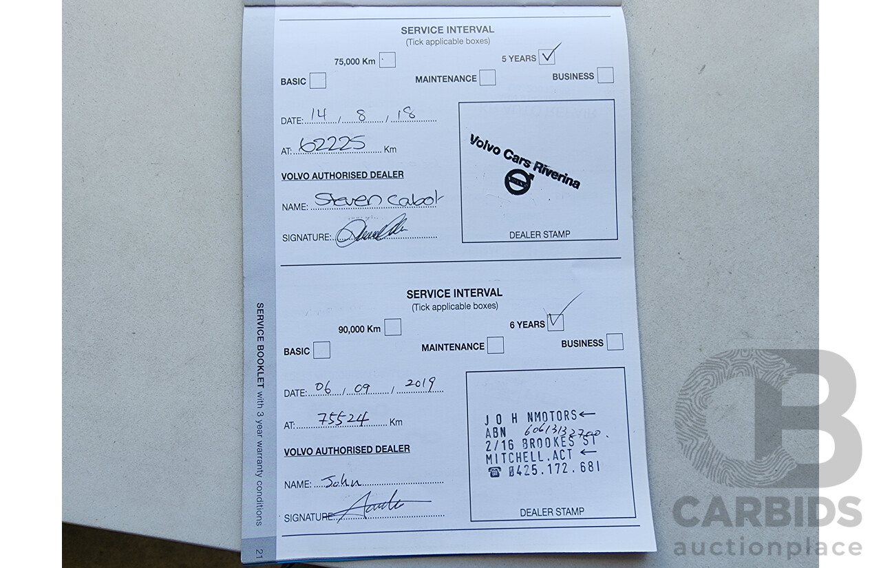 4/2013 Volvo Xc60 D5 Teknik DZ MY13 4d Wagon Silver 2.4L