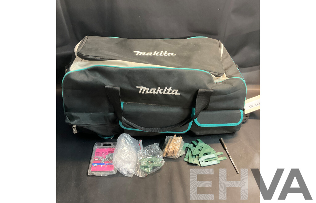 Makita Large Trolley Tool Carry Bag with Accessories