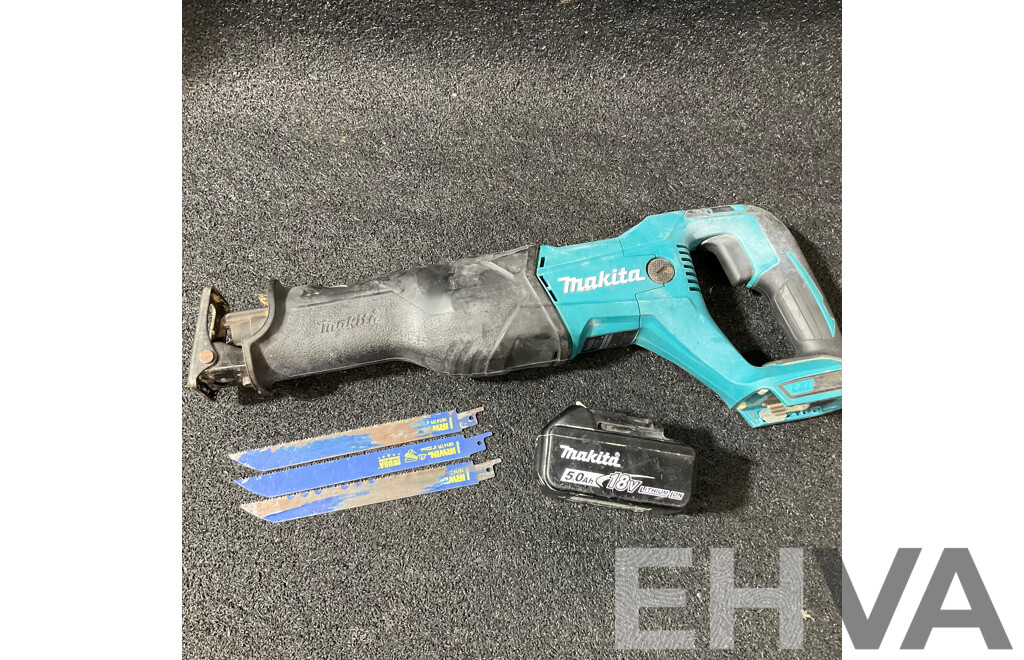 MAKITA 18V Reciprocating Saw (DJR186) with 5.0Ah Battery