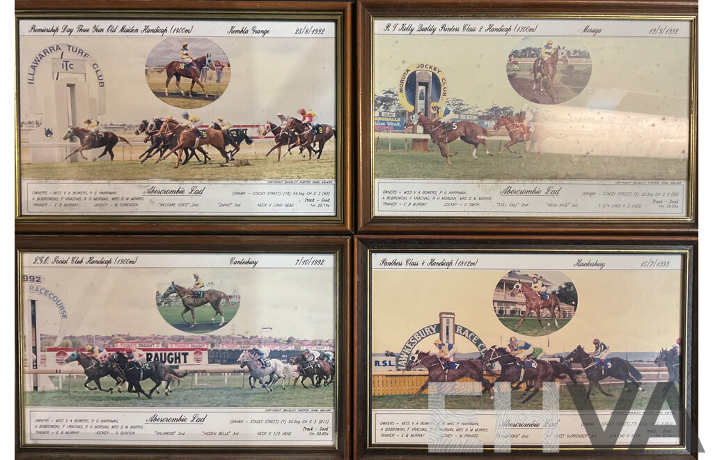 Four Abercrombie Lad Framed Photos