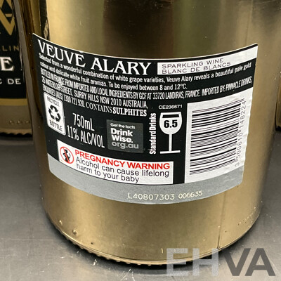 Veuve Alary Blanc De Blancs 750ml - Lot of 4