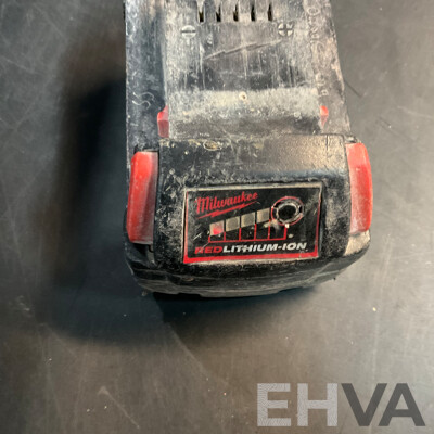 Milwaukee FAGV125KPDB Speed Braking Angle Grinder & Four Batteiers