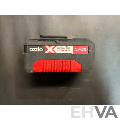 Ozito Impact Driver & Angle Grinder & 4.0 Ah 18V Battery