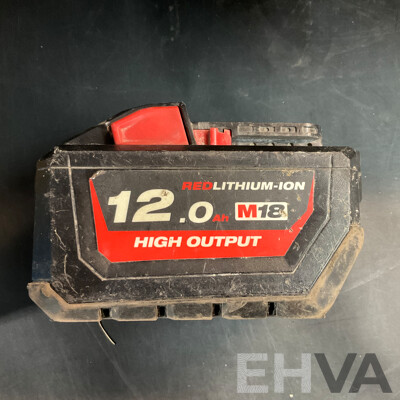 Ezystorage Box with Milwaukee 12.0ah Battery &  Assorted Tools