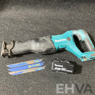 MAKITA 18V Reciprocating Saw (DJR186) with 5.0Ah Battery