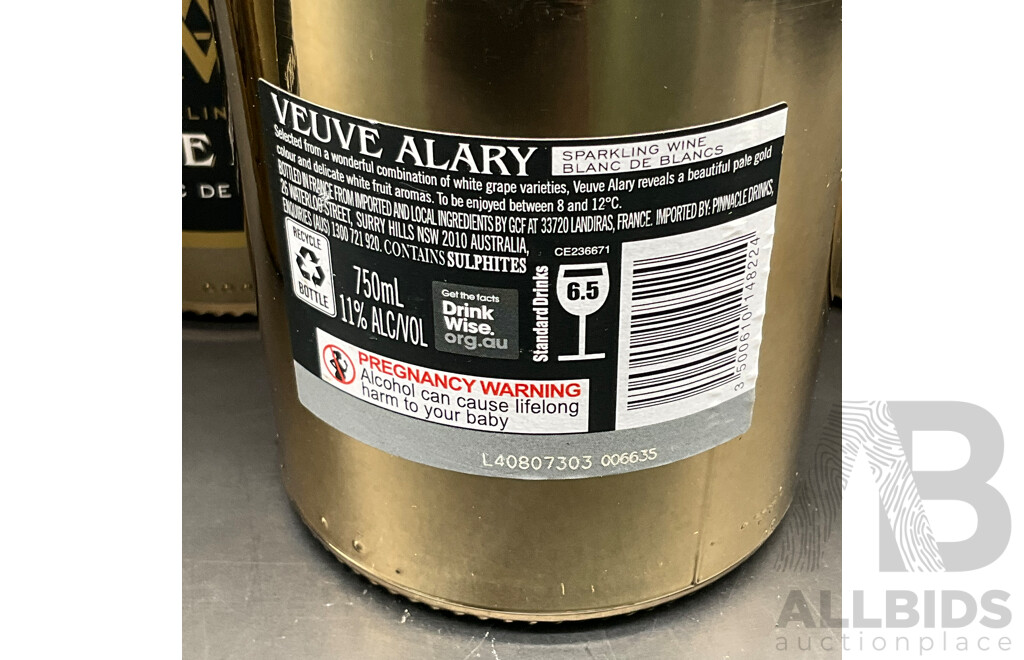 Veuve Alary Blanc De Blancs 750ml - Lot of 4