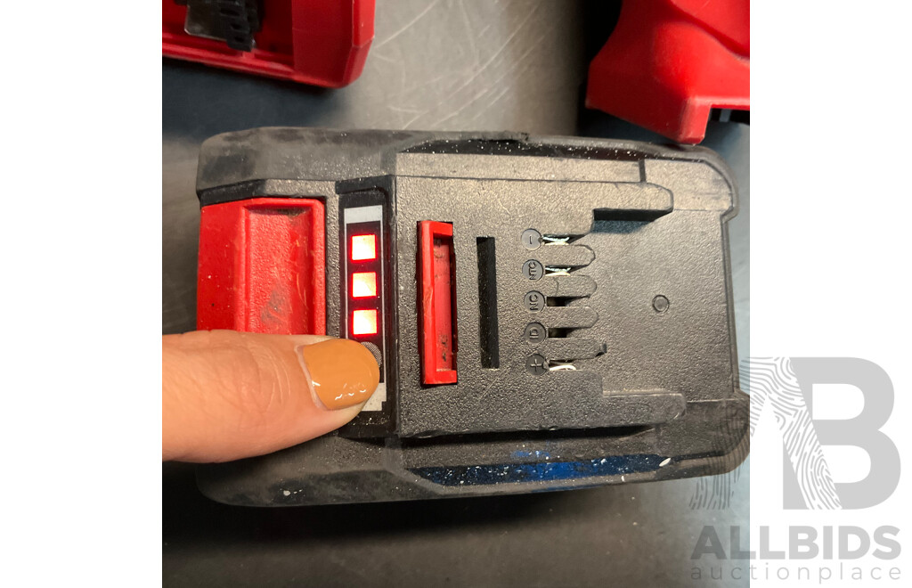 Ozito Impact Driver & Angle Grinder & 4.0 Ah 18V Battery