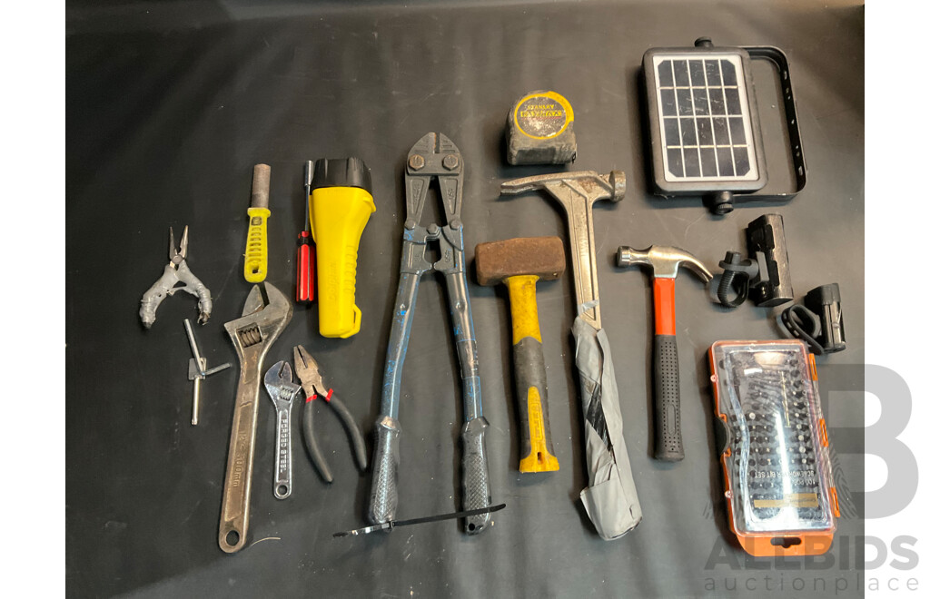 Ezystorage Box with Milwaukee 12.0ah Battery &  Assorted Tools