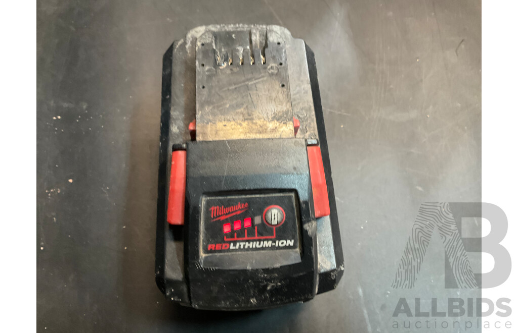 Ezystorage Box with Milwaukee 12.0ah Battery &  Assorted Tools