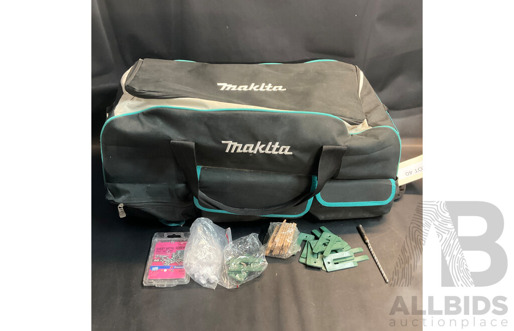 Makita Large Trolley Tool Carry Bag with Accessories