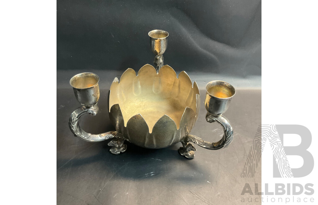 Silver Plated - Genuine Viners Candlestick Holder & AB Candelabra