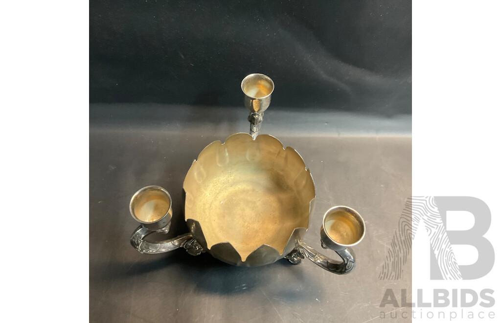 Silver Plated - Genuine Viners Candlestick Holder & AB Candelabra