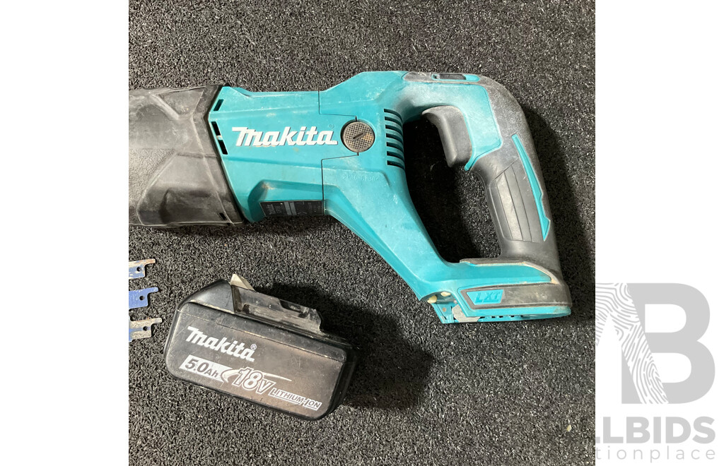 MAKITA 18V Reciprocating Saw (DJR186) with 5.0Ah Battery