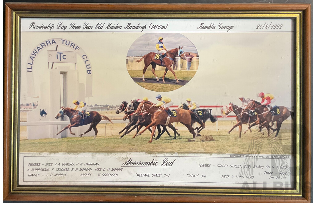 Four Abercrombie Lad Framed Photos
