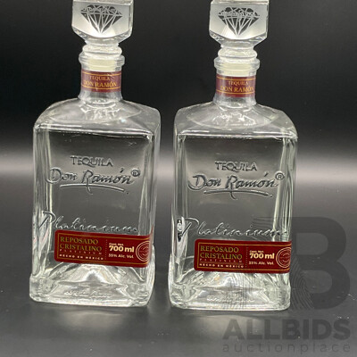 Tequila DON RAMON Platinium Reposado Cristalino 700ml - Lot of 2