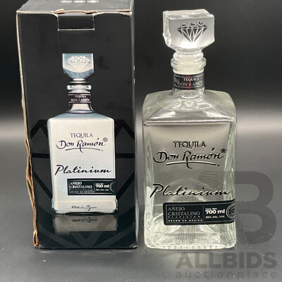 Tequila DON RAMON Platinium Anejo Cristalino 700ml - Lot of 2