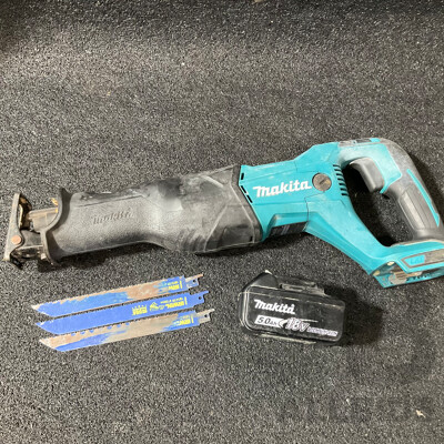 MAKITA 18V Reciprocating Saw (DJR186) with 5.0Ah Battery