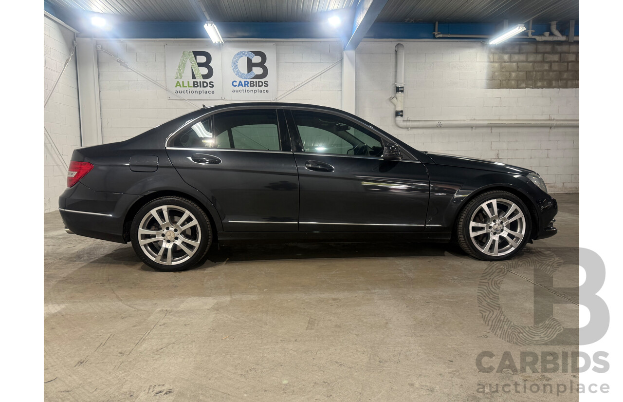 2/2012 Mercedes-Benz C300 Avantgarde BE W204 MY12 4d Sedan Black V6 3.5L