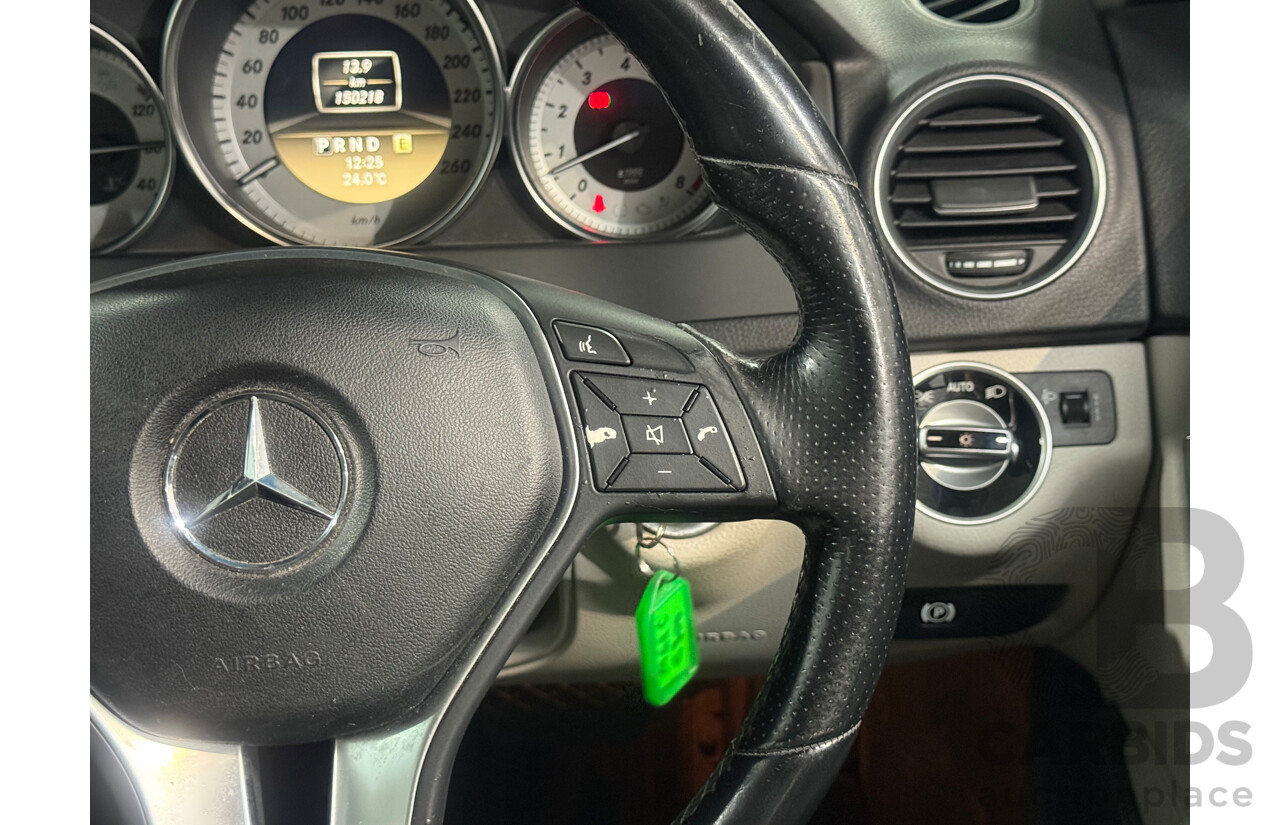 2/2012 Mercedes-Benz C300 Avantgarde BE W204 MY12 4d Sedan Black V6 3.5L
