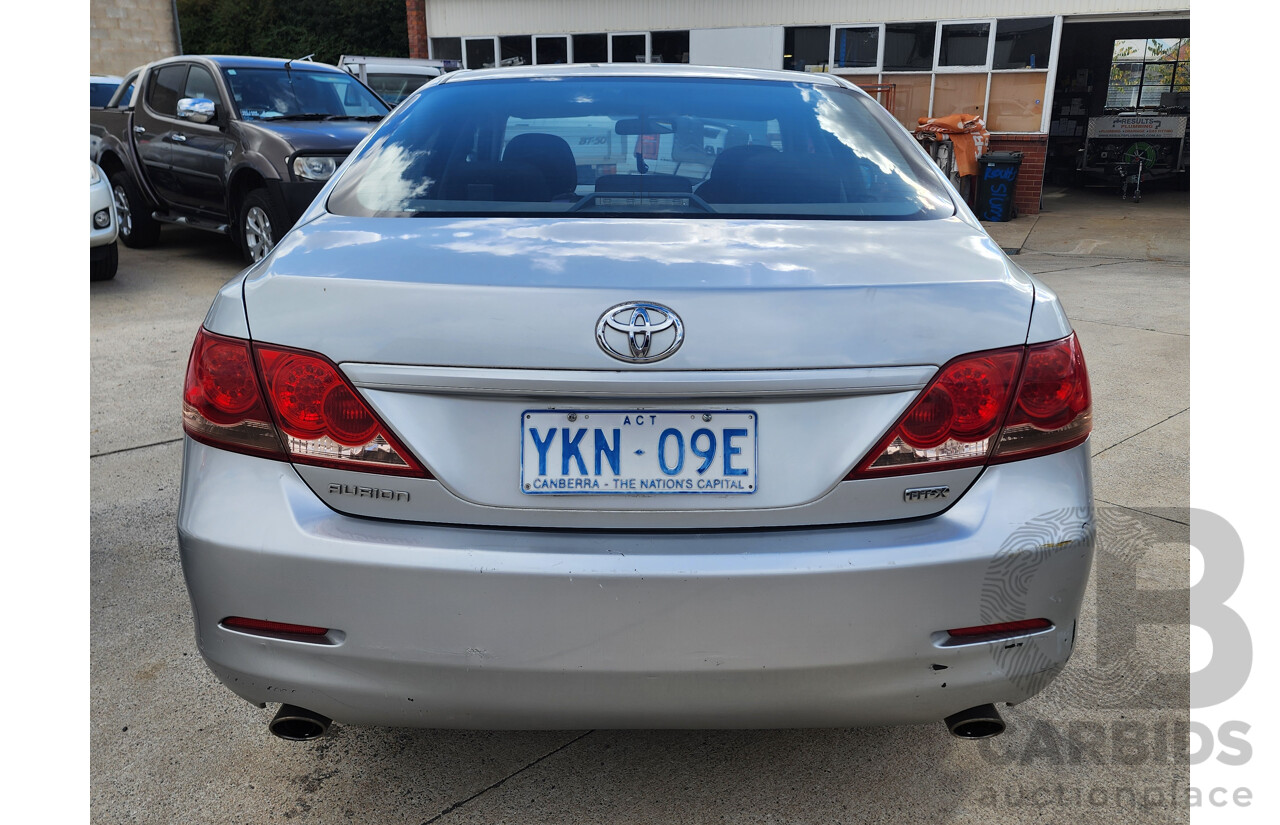 7/2007 Toyota Aurion AT-X GSV40R 4d Sedan Silver 3.5L