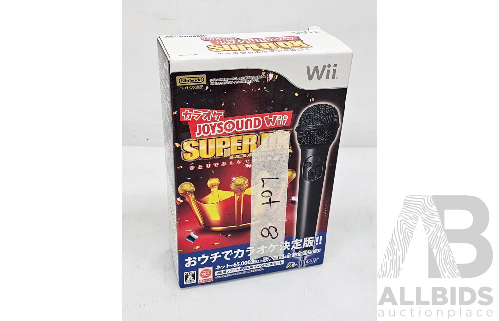 Nintendo (RVL-001) Wii Videogame Console W/ Games, Controllers, & Cables