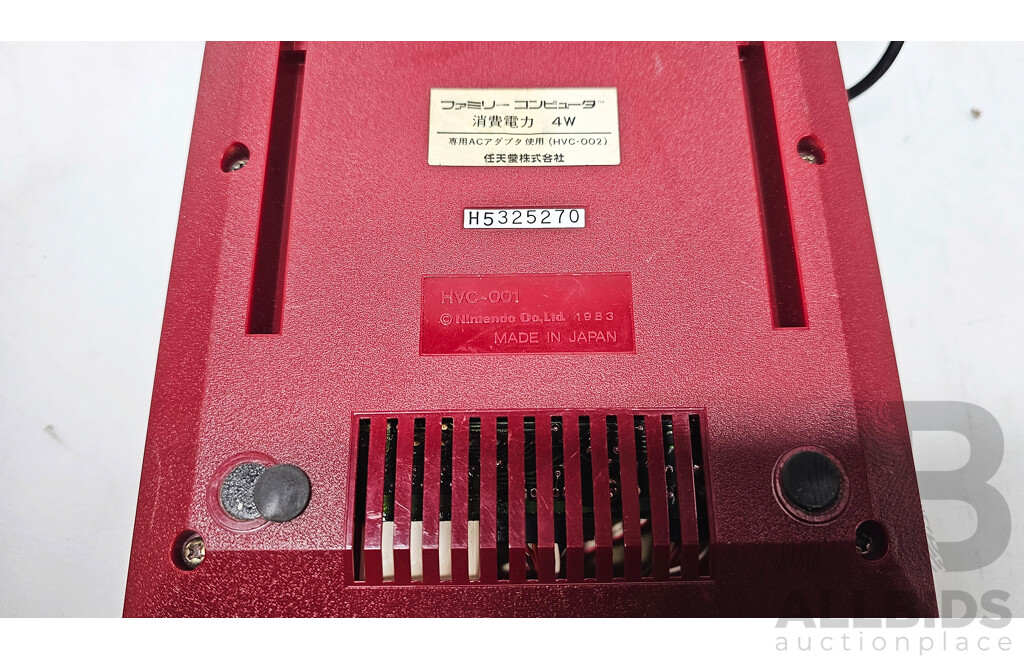 Nintendo (HVC-002) Famicon Videogame Consoles W/ Disc Drive, & Controllers