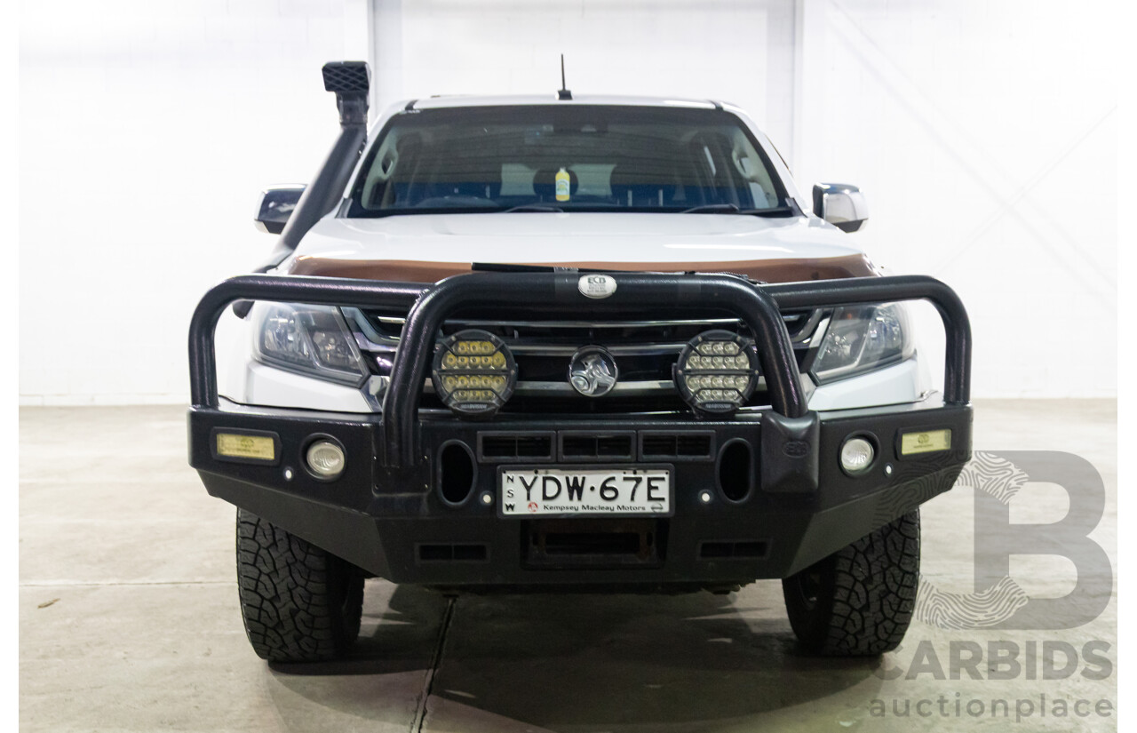 04/2017 Holden Colorado LTZ (4x4) RG MY17 Crew Cab P/Up Summit White Turbo Diesel 2.8L
