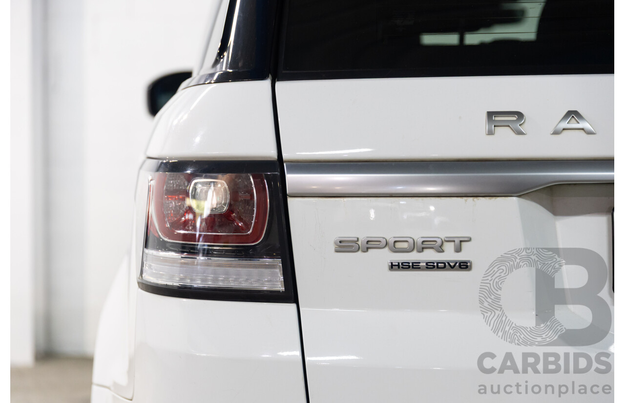 01/2017 Range Rover Range Rover SPORT 3.0 SDV6 HSE AWD LW MY17 4D Wagon Fuji White Diesel Turbo 3.0L