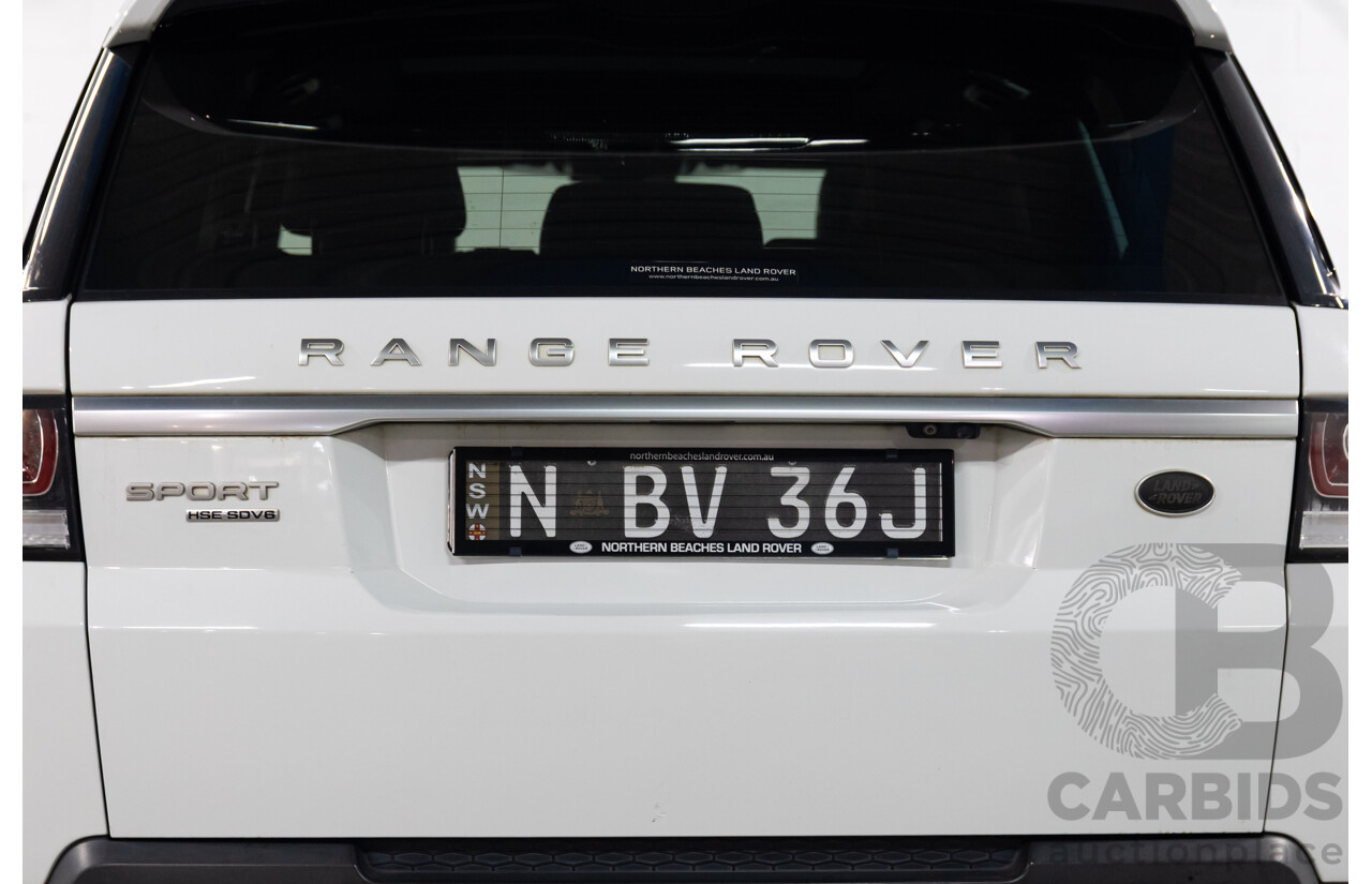 01/2017 Range Rover Range Rover SPORT 3.0 SDV6 HSE AWD LW MY17 4D Wagon Fuji White Diesel Turbo 3.0L