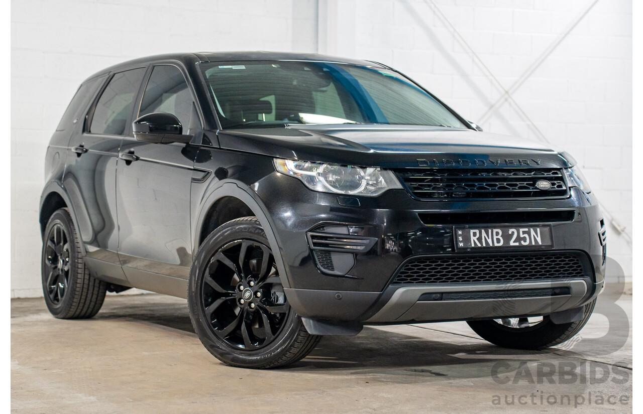 02/2017 Land Rover Discovery Sport TD4 150 SE 5 Seat (AWD) LC MY17 4D Wagon Santorini Black 2.0L