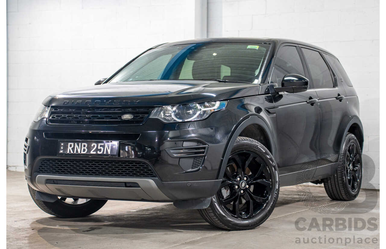 02/2017 Land Rover Discovery Sport TD4 150 SE 5 Seat (AWD) LC MY17 4D Wagon Santorini Black 2.0L