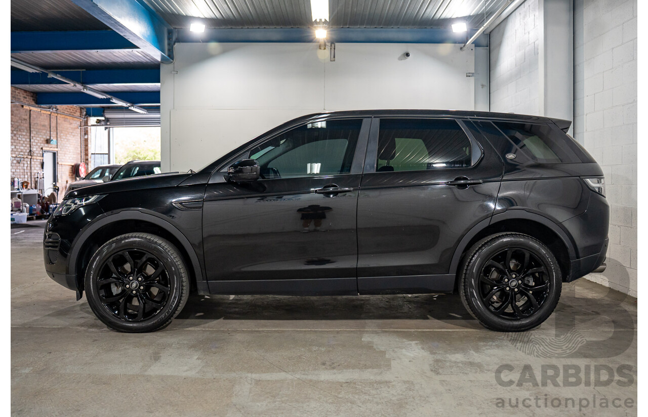 02/2017 Land Rover Discovery Sport TD4 150 SE 5 Seat (AWD) LC MY17 4D Wagon Santorini Black 2.0L
